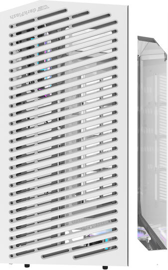 Darkflash DY470 (+fans & gpu bracket) Gaming Midi Tower Computer Case with Side Window and RGB Lighting White
