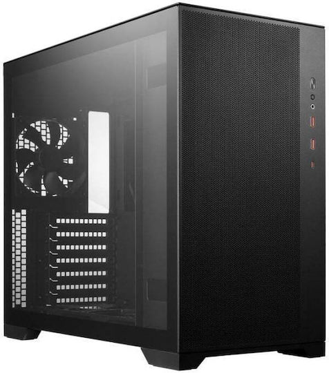 FSP/Fortron CMT580B Геймърско Midi Tower Компютърна Кутия с Страничен Прозорец Черен