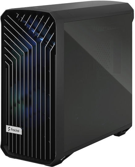 Fractal Design Torrent TG Light Tint Gaming Midi Tower Κουτί Υπολογιστή με Πλαϊνό Παράθυρο Μαύρο