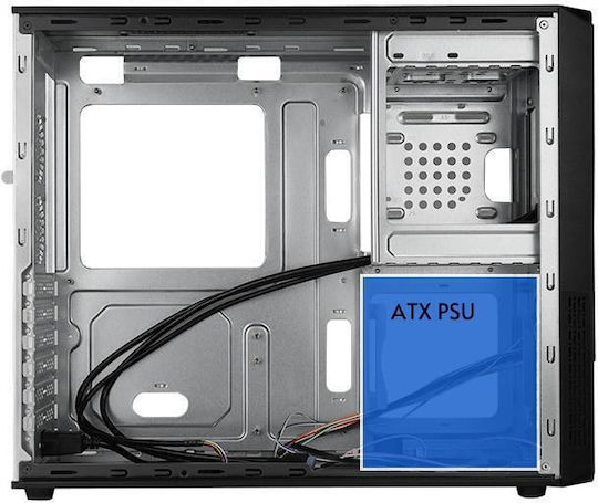 Chieftec Uni UC-03B-OP Midi Tower Компютърна Кутия Черна