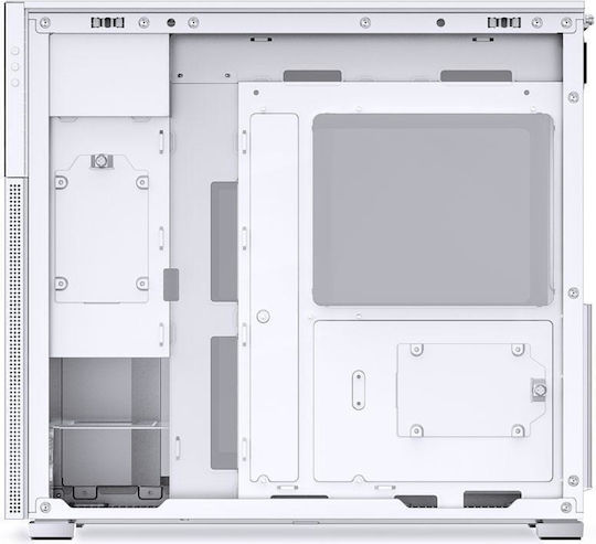 Jonsbo D41 Mesh Bildschirm Gaming Midi-Turm Computergehäuse mit Seitenfenster Weiß