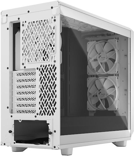 Meshify 2 Lite Gaming Midi Tower Computer Case with Side Window White TG Clear Tint