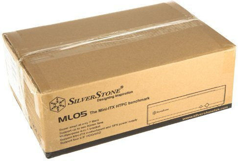 Silverstone ML05B Home Theater Κουτί Υπολογιστή Μαύρο