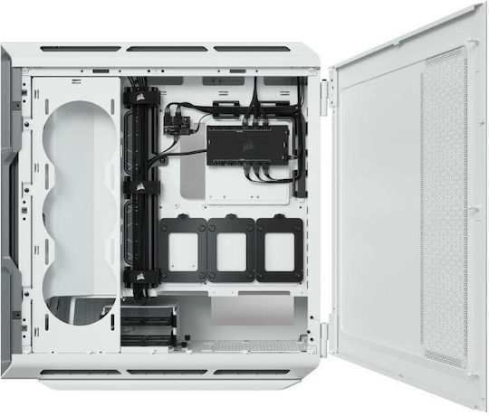 Corsair ICUE 5000T RGB Gaming Midi Tower Computer Case with Side Window White