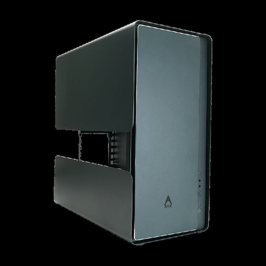 Azza Cast Gaming Midi Tower Computer Case with Side Window Black