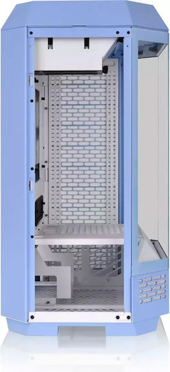 Thermaltake The Tower 300 Gaming Mikro-Turm Computergehäuse mit Seitenfenster und RGB-Beleuchtung Hydrangea Blau