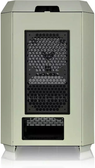 Thermaltake The Tower 300 Gaming Micro Tower Computer Case with Side Window and RGB Lighting Matcha Green