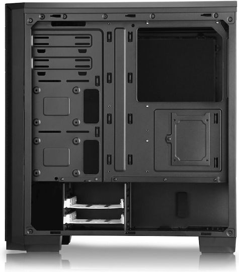 Evolveo T3 Gaming Midi Tower Κουτί Υπολογιστή με Πλαϊνό Παράθυρο Μαύρο