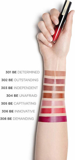 L'Oreal Paris Brilliant Rouge Signature Υγρό Κραγιόν 311 Be Brilliant 6.40ml