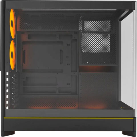 Montech HS02 PRO Геймърско Midi Tower Компютърна Кутия с Страничен Прозорец и RGB Осветление Черен