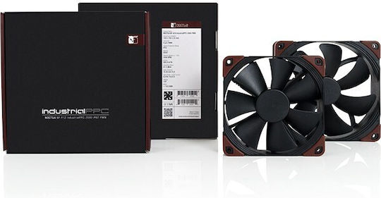 Noctua NF-F12 industrialPPC-3000 Ventilator pentru Carcasa 120mm (3000rpm / 109.89cfm) Fără Iluminare LED și Conexiune 4-Pin PWM