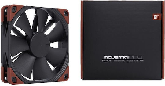 Noctua NF-F12 industrialPPC-24V-3000 Gehäuselüfter 120mm (3000rpm / 109,88cfm) Ohne LEDs Beleuchtung und Verbindung 4-Pin PWM