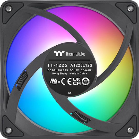 Thermaltake CT120 EX Case Fan (2000rpm / 57.05cfm) με ARGB Φωτισμό και Σύνδεση 4-Pin PWM 3τμχ Λευκό
