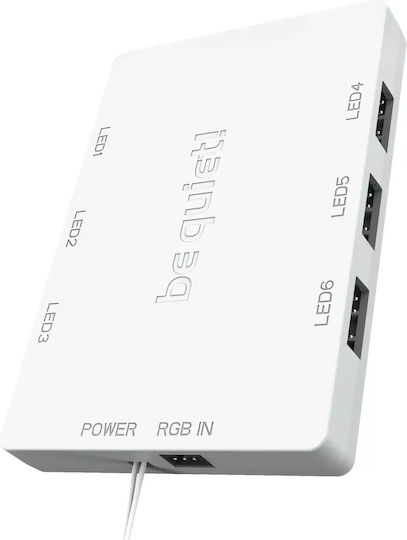 Be Quiet Light Wings Вентилатор За Кутия 120мм (2500оборота / 88.8cfm) С ARGB Осветление И Свързване 4-изводна ШИМ 3бр Бял