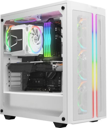 Be Quiet Light Wings Вентилатор За Кутия 120мм (2500оборота / 88.8cfm) С ARGB Осветление И Свързване 4-изводна ШИМ 3бр Бял