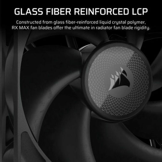 Corsair iCUE LINK RX140 MAX Case Fans 1600rpm 103.5cfm Without LEDs Connection 4-Pin PWM