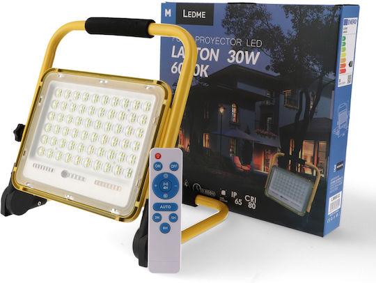 Ledme Rezistent la apă Proiector LED 30W Alb Rece 6000K cu Telecomandă IP65