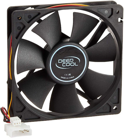 Deepcool XFAN 120 Ventilator Pentru Carcasă (1300rpm / 43.56cfm) Fără Iluminare LED și Conexiune 3-Pin / Molex Cu 4 Pini