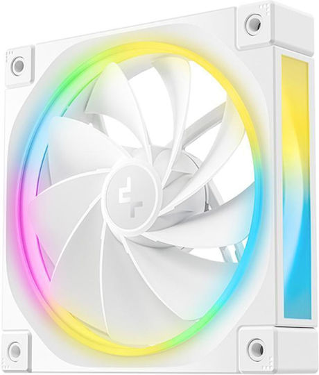 Deepcool FL12R WH Reverse Blade Case Fan 120mm 2150rpm 55cfm with RGB Lighting 3pcs White