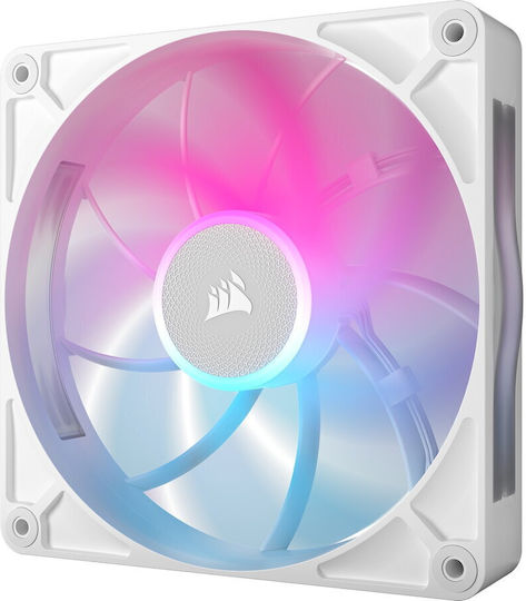 Corsair iCUE LINK RX140 MAX Case Fans (1600rpm / 102.9cfm) with RGB Lighting and 4-Pin PWM Connection 2pcs White