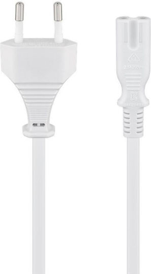 Goobay Euro - IEC C7 Cablu 1.8m Alb (96035)