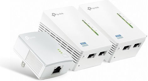 TP-LINK TL-WPA4220T KIT v4 Powerline Triple Wi‑Fi 4 and 2 Ethernet Ports