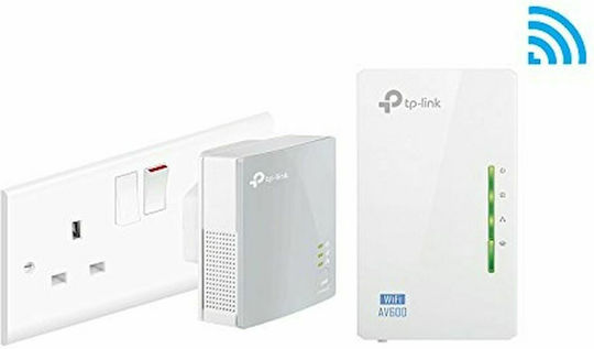 TP-LINK TL-WPA4226KIT v4 Powerline Double Wi‑Fi 4 with Passthrough Socket and 2 Ethernet Ports