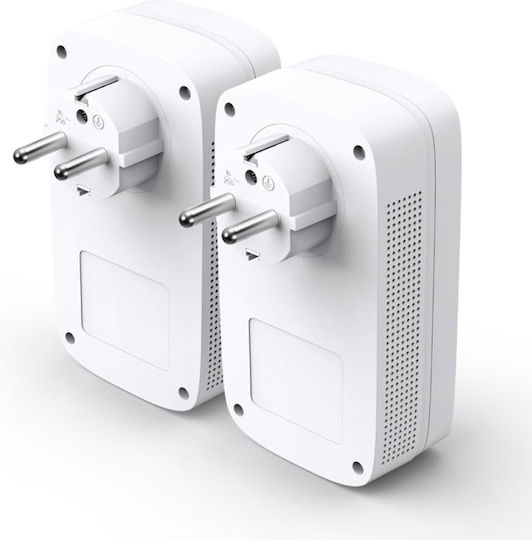 TP-LINK TL-PA8030P KIT v1 Powerline Double Wired with Passthrough Socket and 3 Gigabit Ethernet Ports