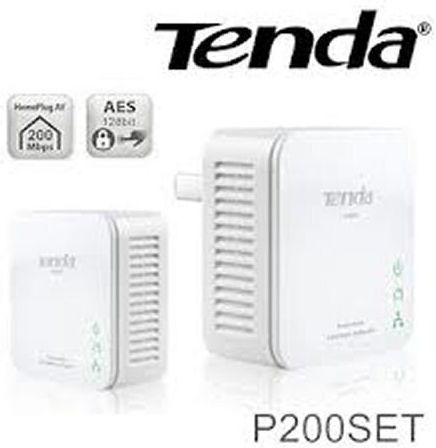 Tenda P200 Powerline Dual Kit Wired and Ethernet Port