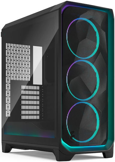 Fractal Design Meshify 3 Ambience Pro RGB Light Tint Gaming Midi Tower Κουτί Υπολογιστή με Πλαϊνό Παράθυρο Μαύρο
