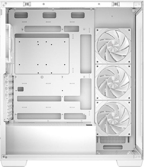 Deepcool CG580 4F Gaming Midi Tower Computer Case with Side Window and ARGB Lighting White