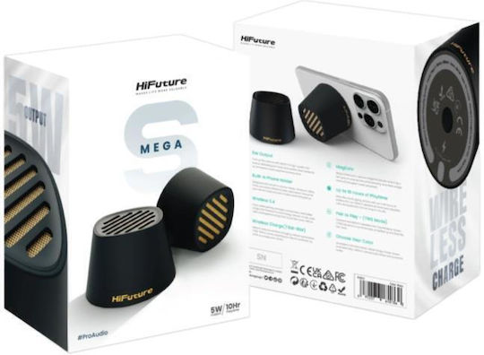 HiFuture Mega S Bluetooth Speaker 5W with Battery Life up to 10 hours Beige