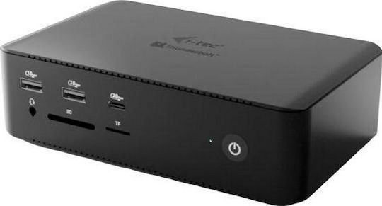 i-tec Thunderbolt 5 Docking Station with HDMI 4K PD Ethernet and Support for 4 Monitors Black (TB5QUATTRODOCKPD)