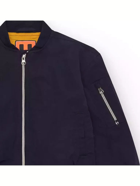 Παιδικό Bomber με Επένδυση Σκούρο Μπλε