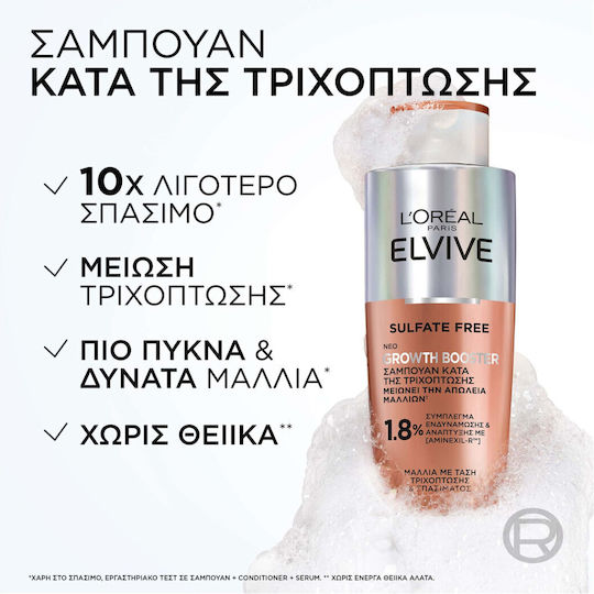 L'Oreal Paris Elvive Growth Booster Σαμπουάν κατά της Τριχόπτωσης 200ml