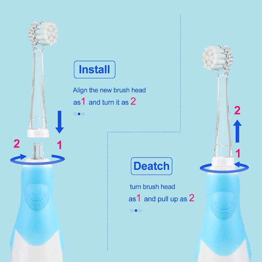 Seago Ανταλλακτικά Ηλεκτρικής Οδοντόβουρτσας 4τμχ
