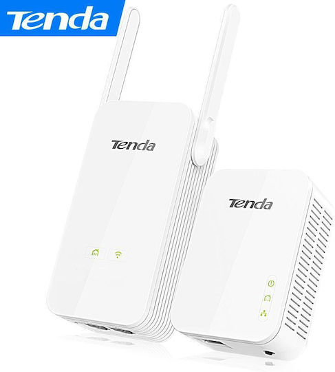 Tenda PH5 Powerline Διπλού Kit για Ασύρματη Σύνδεση Wi‑Fi 4 και Θύρα Gigabit Ethernet