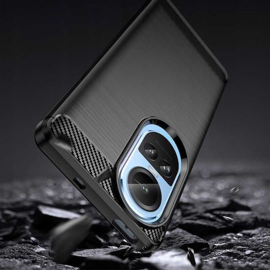 Spacecase Carbon Задна корица Черен (Oppo Reno 10, Oppo Reno 10 Pro 5G)