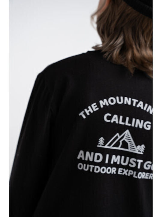 Kids Top Long-sleeved Black