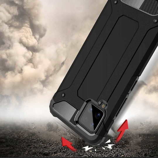 Spacecase Umschlag Rückseite Schwarz (Galaxy A42)