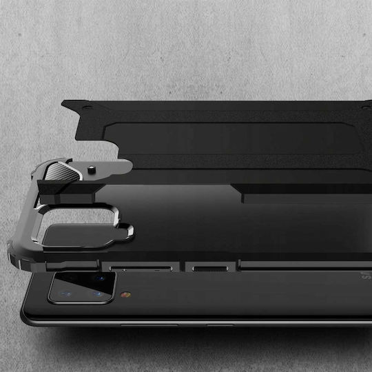Spacecase Umschlag Rückseite Schwarz (Galaxy A42)