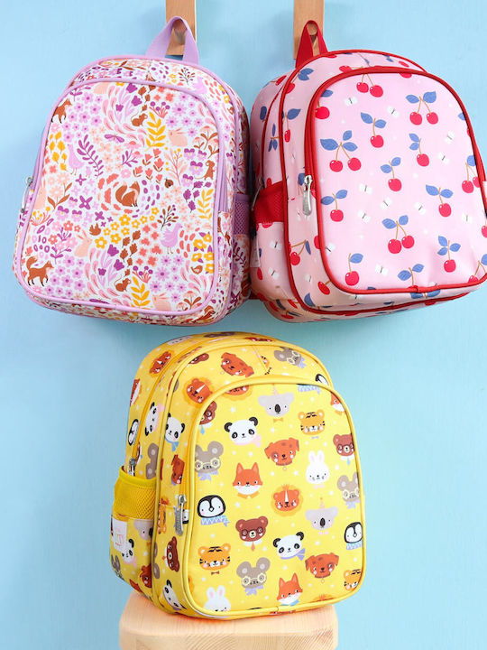 A Little Lovely Company School Bag Backpack Kindergarten Lilac 16Liters