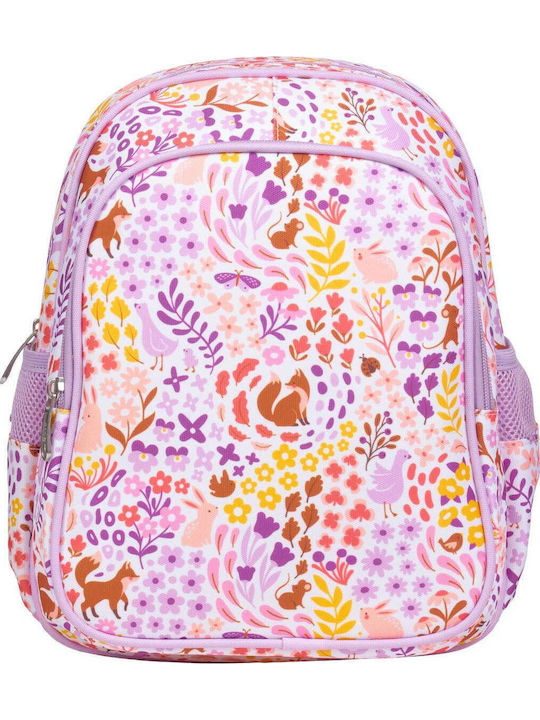 A Little Lovely Company School Bag Backpack Kindergarten Lilac 16Liters