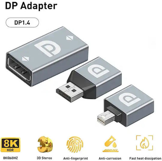 ATC Konverter DisplayPort männlich zu DisplayPort weiblich 1Stück 02.002.0027