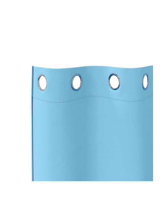 vidaXL vidaXL Set Vorhänge Fenster mit Grommets Hellblau 140x260cm