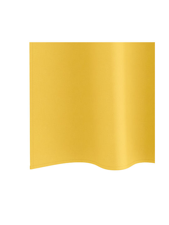 vidaXL Комплект Пердета И Завеси С Копчета Жълти 140x260см