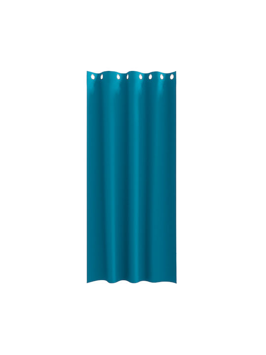 vidaXL Set Perdele Fereastra Cu Capse Turcoaz 140x245cm