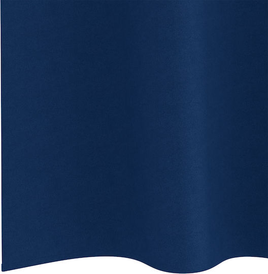 vidaXL Set Perdele Cu Capse Albastre 140x260 cm