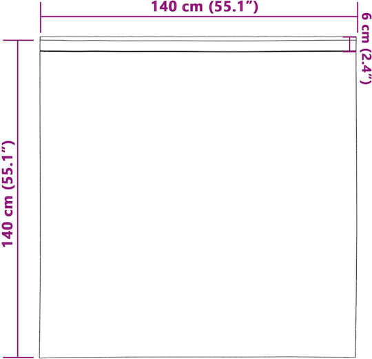 vidaXL Комплект Пердета И Завеси За Прозорец С Тунел Бежови 140x140см