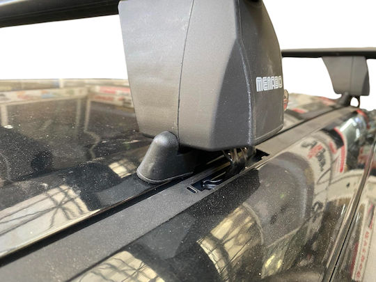 Menabo Kit Car Roof Bars with Roof Rack Legs Aluminum Black Suzuki Swift 2005-2017 2 Pieces Mb.swift.10